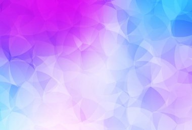 Açık pembe, mavi vektör eğimli üçgen desen. Çokgen biçiminde, gradyan ile renkli çizimler. Dizaynınız için üçgen desen.