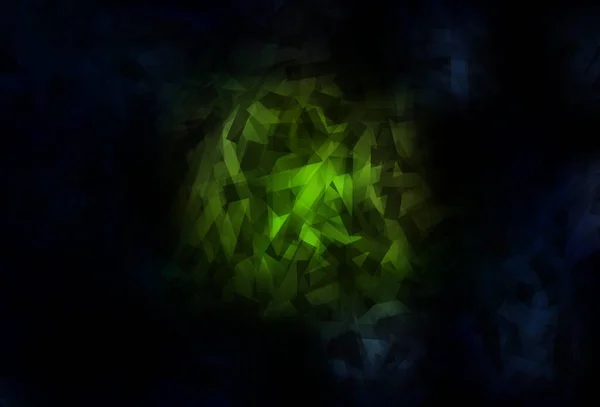 Темно Зеленый Векторный Фон Резкими Полосами Линии Размытом Абстрактном Фоне — стоковый вектор