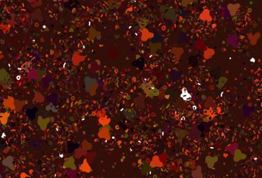 Açık yeşil, kaotik şekilli kırmızı vektör şablonu. Renkli rastgele şekillerle modern soyut illüstrasyon. İşiniz için en iyi akıllı tasarım.