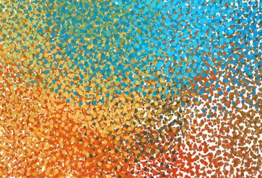 Açık mavi, küreli sarı vektör deseni. Renkli su damlaları olan modern soyut çizimler. Marka kitabınız için yeni şablon.