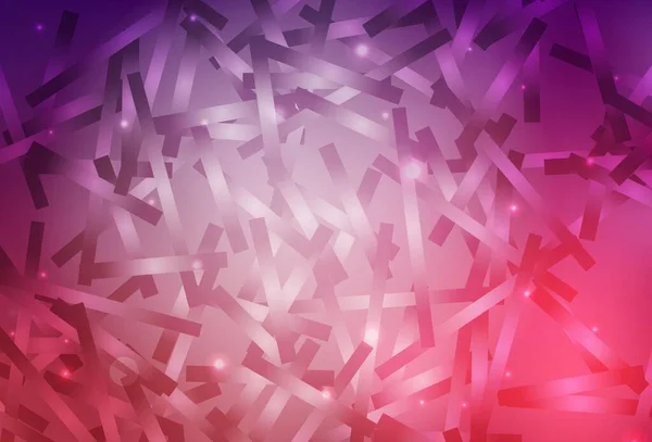 ダークパープル フラットラインピンクベクトルレイアウト 線で描いた現代の幾何学的抽象画 ポスター バナーのパターン — ストックベクタ
