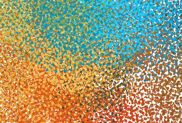 Açık mavi, küreli sarı vektör deseni. Renkli su damlaları olan modern soyut çizimler. Marka kitabınız için yeni şablon.