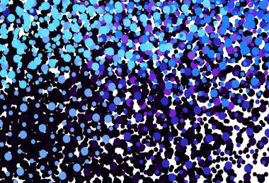 Koyu pembe, daireli mavi vektör şablonu. Bulanık dekoratif tasarım baloncuklu soyut tarzda. Güzel web siteleri için desen.