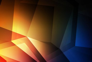 Renkli altıgenli koyu turuncu vektör dokusu. Renkli altıgenli bulanık arkaplan. İş ilanınız için tasarım.