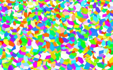 Altıgen şekilli hafif çokrenkli vektör düzeni. Renkli altıgenli bulanık arkaplan. Web sitesi posterleri, afişler için tasarım.