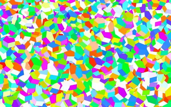 Разноцветная Векторная Компоновка Шестиугольными Фигурами Размытый Фон Цветными Шестиугольниками Дизайн — стоковый вектор