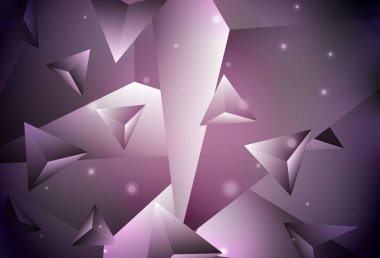 Koyu pembe vektör soyut çokgen arkaplan. Çokgen şekilli bir örnek. Broşürünüz için yepyeni bir tasarım..