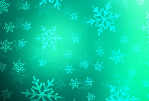 Світло Зелений Векторний Фон Стилі Різдва Барвисті Ілюстрації Різдвяними Знаками — стоковий вектор
