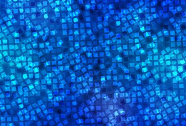 Eşkenar dörtgenli hafif BLUE vektör şablonu. Renkli dikdörtgenleri olan bir resim. Reklamınız, posteriniz, afişiniz için en iyi tasarım.