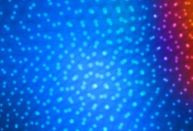 Açık mavi, daire şekilli kırmızı vektör düzeni. Parlak renkli soyut çemberlerin olduğu bir resim. İş ilanınız için tasarım.