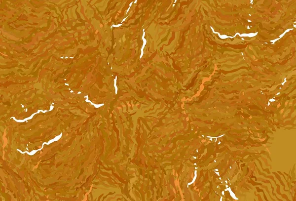 Modèle Vectoriel Orange Clair Avec Lignes Courbées Illustration Colorée Flambant — Image vectorielle
