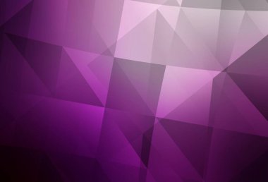 Açık pembe vektör çokgen arka plan. Çokgen soyut çizim ve gradyan. Dizaynınız için üçgen desen.