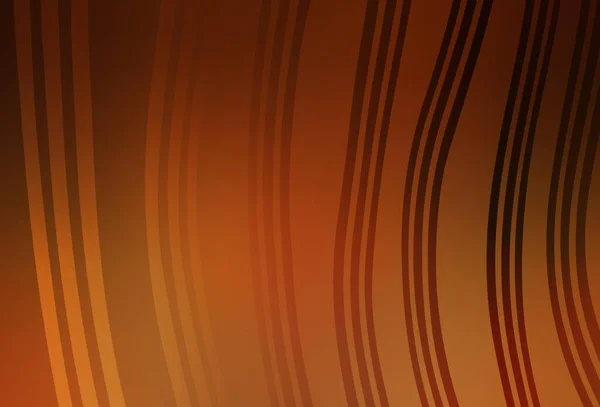 Σκούρο Πορτοκαλί Διάνυσμα Μοτίβο Λυγισμένες Γραμμές Πολύχρωμη Αφηρημένη Απεικόνιση Βαθμιδωτές — Διανυσματικό Αρχείο
