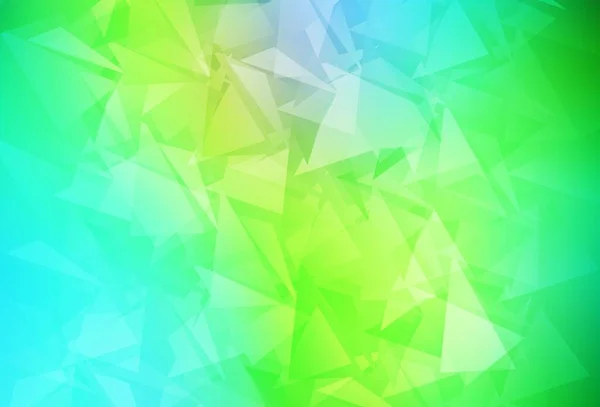 Azul Claro Verde Vector Patrón Mosaico Abstracto Muestra Geométrica Triangular — Archivo Imágenes Vectoriales