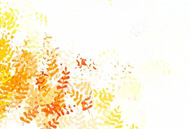 Açık yeşil, kırmızı vektör yapraklı zarif duvar kağıdı. Yapraklarla bulanık şekilli yaratıcı illüstrasyon. İşiniz için yepyeni bir tasarım..