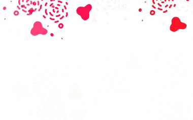 Kaotik şekilli açık kırmızı vektör şablonu. Modern tarzda değişen renkli kaotik formlar. İşiniz için en iyi akıllı tasarım.