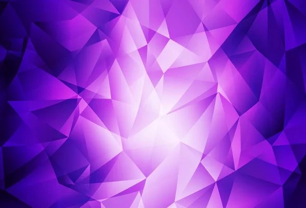 Violet Clair Motif Polygonal Abstrait Vecteur Rose Illustration Colorée Dans — Image vectorielle