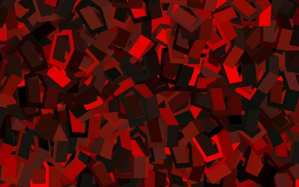 ダークグリーン 六角形の赤いベクトルテンプレート カラフルな六角形でぼかしの背景 ブランドブックの新しいテンプレート — ストックベクタ