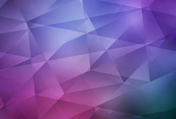 Violet Clair Texture Triangulaire Gradient Vectoriel Rose Illustration Polygonale Lumineuse — Image vectorielle