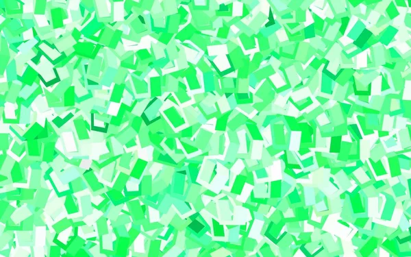 Světle Zelené Vektorové Uspořádání Šestiúhelníkovými Tvary Glitter Abstraktní Ilustrace Šestiúhelníkovém — Stockový vektor