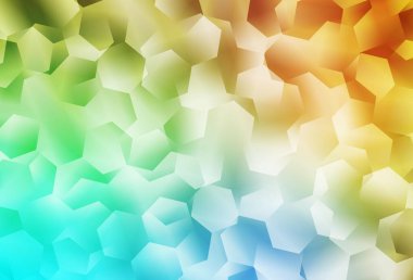 Açık mavi, sarı vektör soyut mozaik fon. Gradyanı olan üçgen geometrik örnek. İşiniz için en iyi üçgen tasarım.