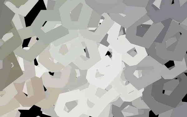 Plantilla Vectorial Gris Oscuro Estilo Hexagonal Diseño Estilo Abstracto Con — Archivo Imágenes Vectoriales