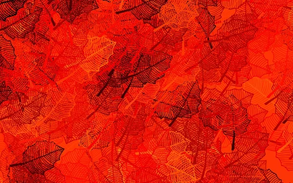 Шаблон Темно Красного Вектора Листьями Совершенно Новая Цветная Иллюстрация Размытом — стоковый вектор