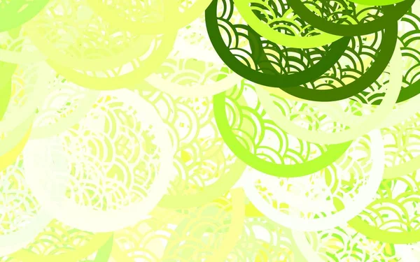 Açık yeşil, sarı vektör kabarcıklı soyut tarzda dekoratif tasarımı bulanıklaştırdı. Bulanık dekoratif tasarım baloncuklu soyut tarzda. Duvar kağıtları için zarif tasarım.