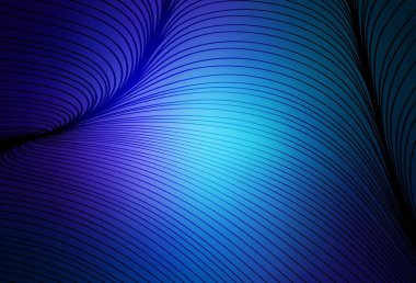 Koyu pembe, mavi vektör arkaplan ve ince çizgiler. Kavisli çizgilerden oluşan parlak bir illüstrasyon. Cep telefonu ekranları için arkaplan.