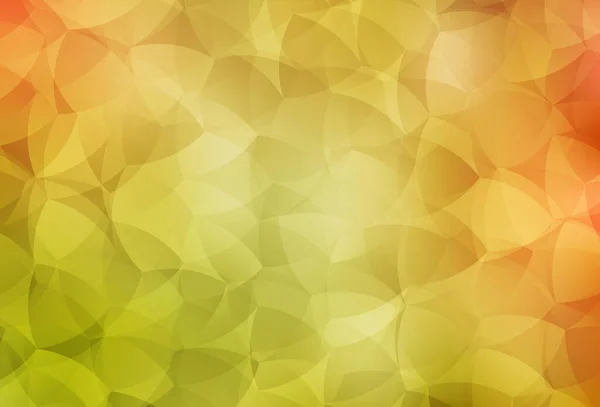 浅红色 黄色矢量三角形马赛克模板 具有多边形形状的样品 全新的横幅模板 — 图库矢量图片