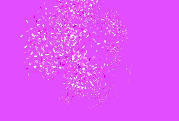 Світло Фіолетове Рожеве Векторне Природне Тло Листям Розмитий Декоративний Дизайн — стоковий вектор