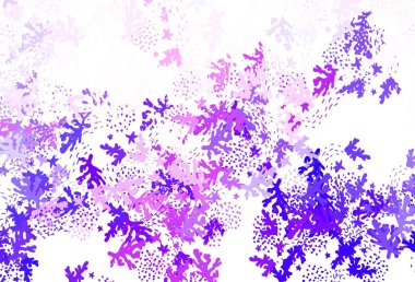 Açık Mor, kaotik şekilli pembe vektör şablonu. Soyut gradyan şekilli basit renkli çizimler. Web siteniz için basit tasarım.