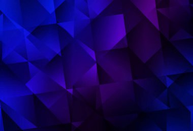 Koyu pembe, mavi vektör üçgen mozaik şablon. Origami stilinde gradyan ile yaratıcı geometrik illüstrasyon. Cep telefonunun arka planının şablonu.