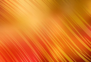 Açık Turuncu Vektör soyut düzeni. Gradyan tasarımlı, soyut, ışıltılı çizimler. Marka kitabı için zarif bir arkaplan.