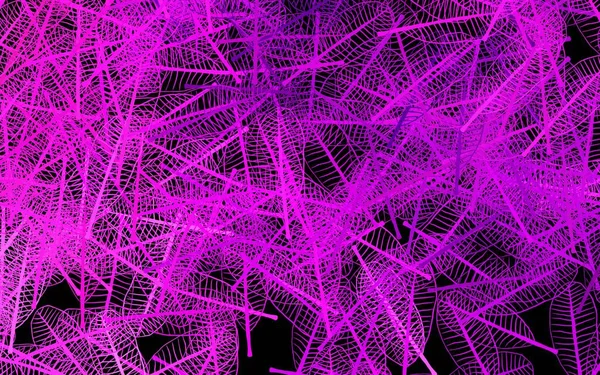 葉と濃いピンクのベクトル抽象的な背景 ドードル型の葉を持つ曖昧な抽象的なイラスト あなたのビジネスのための新しいデザイン — ストックベクタ