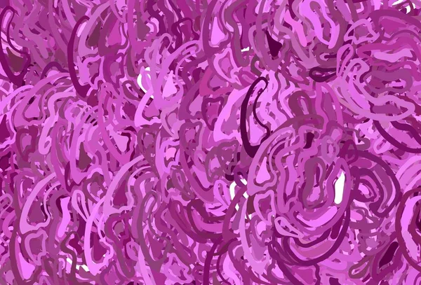 Texture Vectorielle Rose Clair Avec Lignes Courbes Illustration Abstraite Circumflex — Image vectorielle
