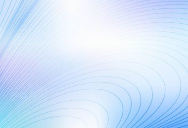 Açık pembe, kıvrımlı çizgileri olan mavi vektör deseni. Eğimli çizgileri olan zarif parlak bir illüstrasyon. Fikirlerin için bir örnek..