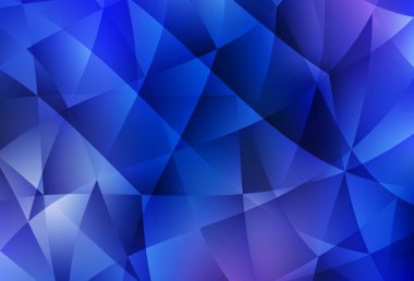Açık BLUE vektörü soyut çokgen şablonu. Zarif üçgenleri olan soyut çizimler. Web siteniz için çokgen tasarım.
