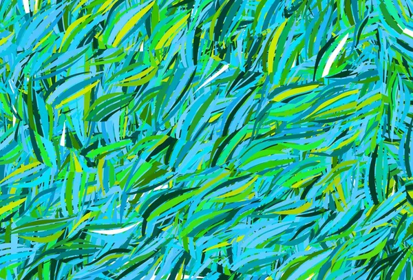 Синий Зеленый Векторный Узор Случайными Формами Декоративный Дизайн Абстрактном Стиле — стоковый вектор