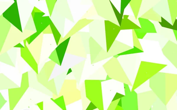 Light Green Yellow Vector Backdrop Lines Triangles Декоративный Дизайн Абстрактном — стоковый вектор