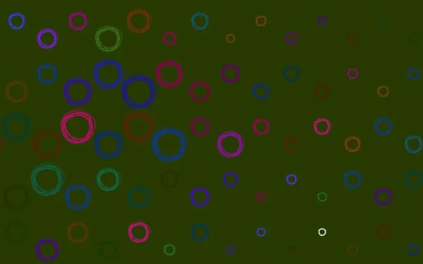 Světlý Vícebarevný Vektorový Obrazec Kuličkami Krásná Barevná Ilustrace Rozmazanými Kruhy — Stockový vektor