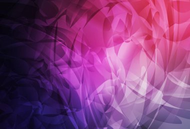 Koyu mor, Memphis şekilli pembe vektör arkaplan. Soyut gradyan şekilli basit renkli çizimler. Duvar kağıtları için zarif tasarım.