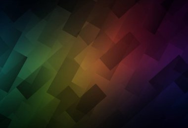 Koyu yeşil, dikdörtgen biçiminde kırmızı vektör dokusu. Soyut arkaplanda dikdörtgenler ve renkli gradyanlar. İş ilanları, broşürler, broşürler için desen