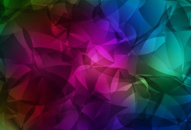 Koyu Çokrenkli vektör soyut çokgen desen. Gradyanı olan zarif parlak çokgen çizimi. Broşürünüz için yepyeni bir tasarım..