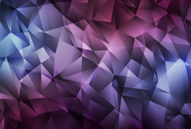 Koyu Mor vektör parlayan üçgen arka plan. Çokgen şekilli bir örnek. Cep telefonunun arka planlar için şablon.