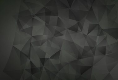 Üçgen biçiminde açık gri vektör dokusu. Renkli üçgenli modern soyut illüstrasyon. İşiniz için en iyi akıllı tasarım.