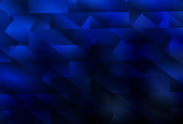 Темний Векторний Візерунок Blue Квадратному Стилі Прямокутники Абстрактному Тлі Барвистим — стоковий вектор