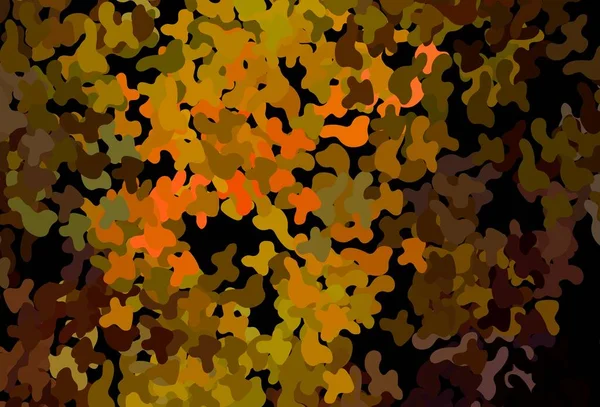 Темно Червоний Жовтий Векторний Фон Фігурами Мемфіса Сучасна Абстрактна Ілюстрація — стоковий вектор