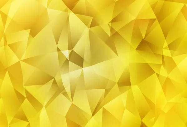 薄い黄色のベクトル低ポリレイアウト 多角形の形状のサンプル ブランドブックの背景のパターン — ストックベクタ