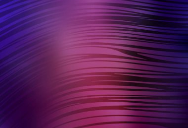 Eğri çizgileri olan koyu mor vektör arkaplan. Basit bir şekilde yepyeni renkli bir tasvir. Broşürler, broşürler için doku.